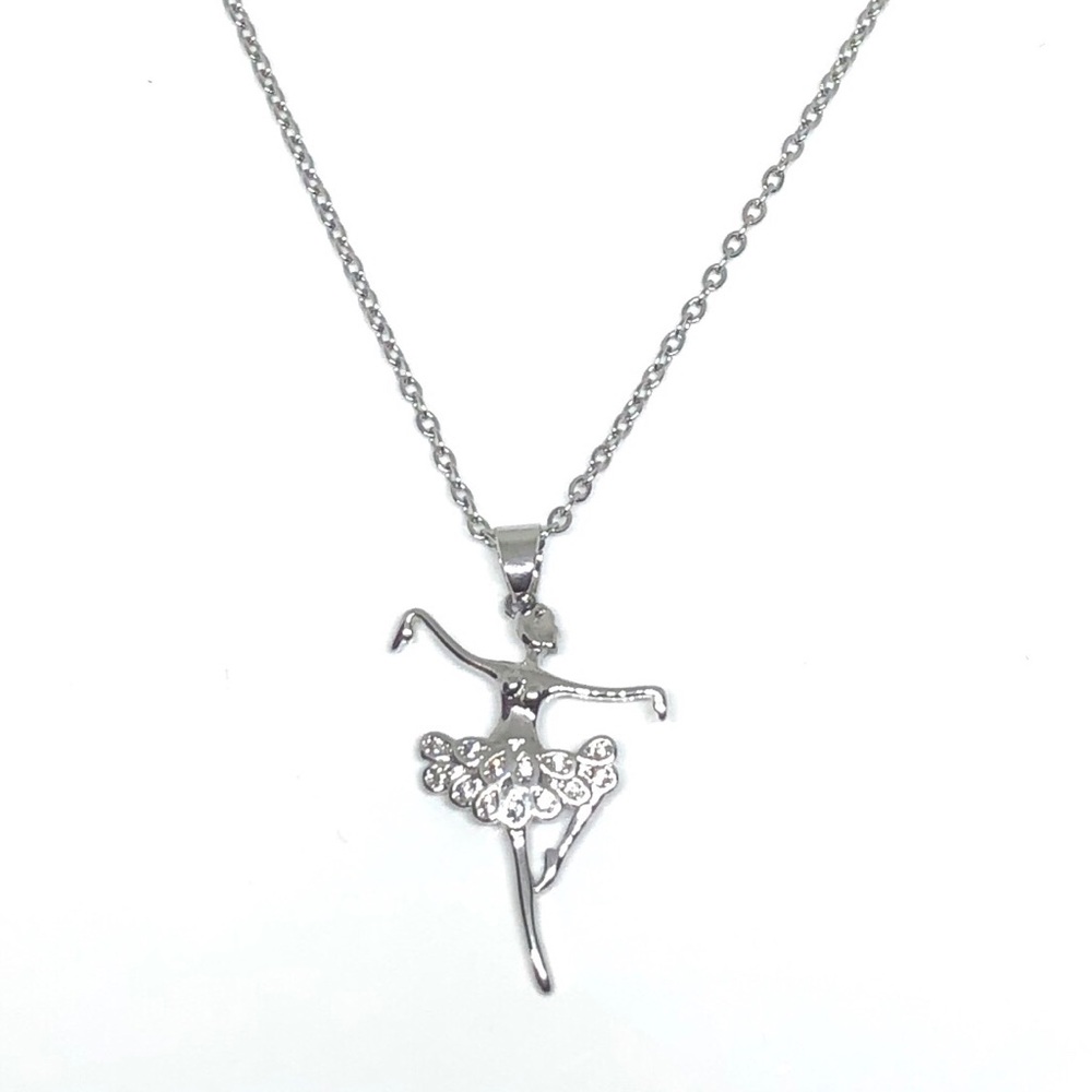 Stainless Steel Ballerina Necklace